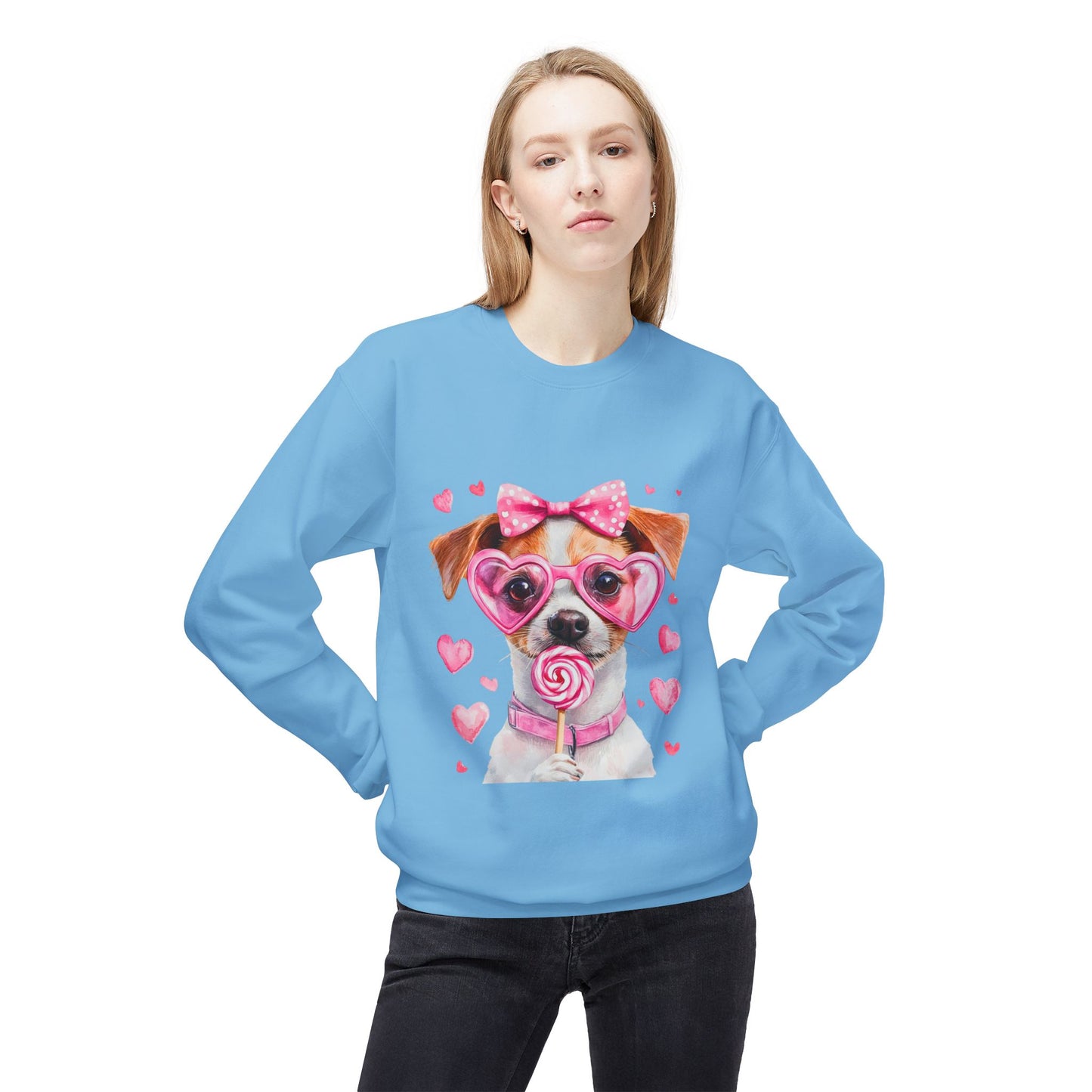 Valentines Unisex Midweight Softstyle Fleece Crewneck Sweatshirt