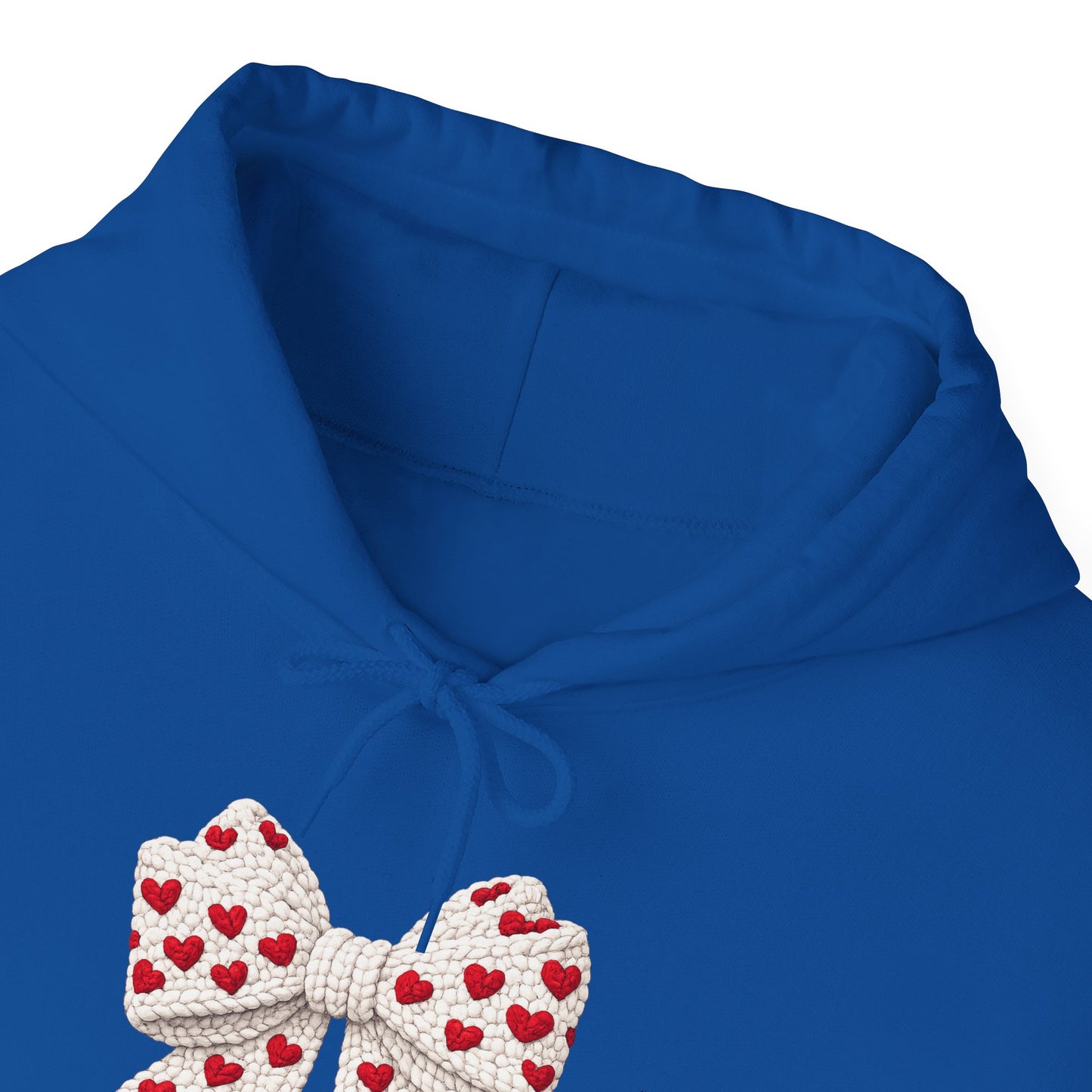 Valentine Heart Bow Hoodie — Cute Red Heart Ribbon Pullover