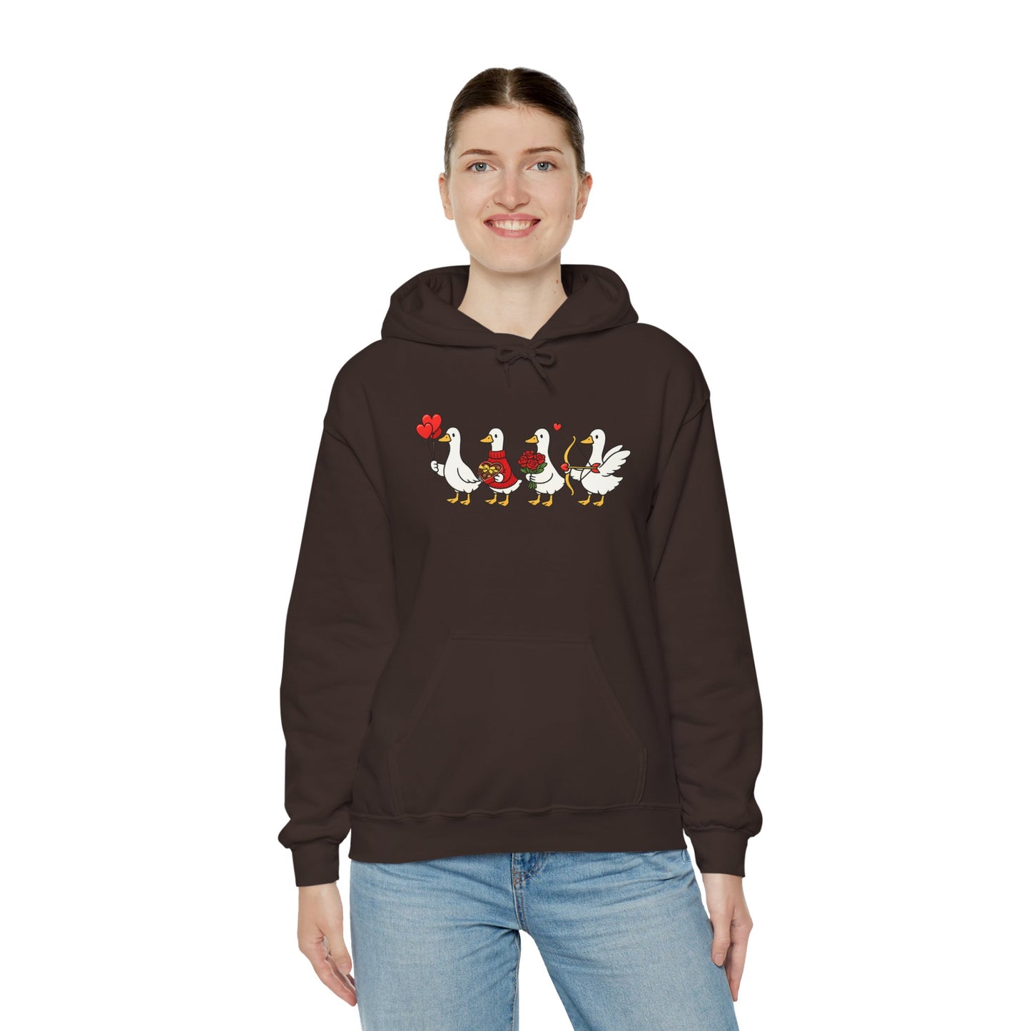 Cute Duck Family Hoodie — Whimsical Springtime Birds Pullover