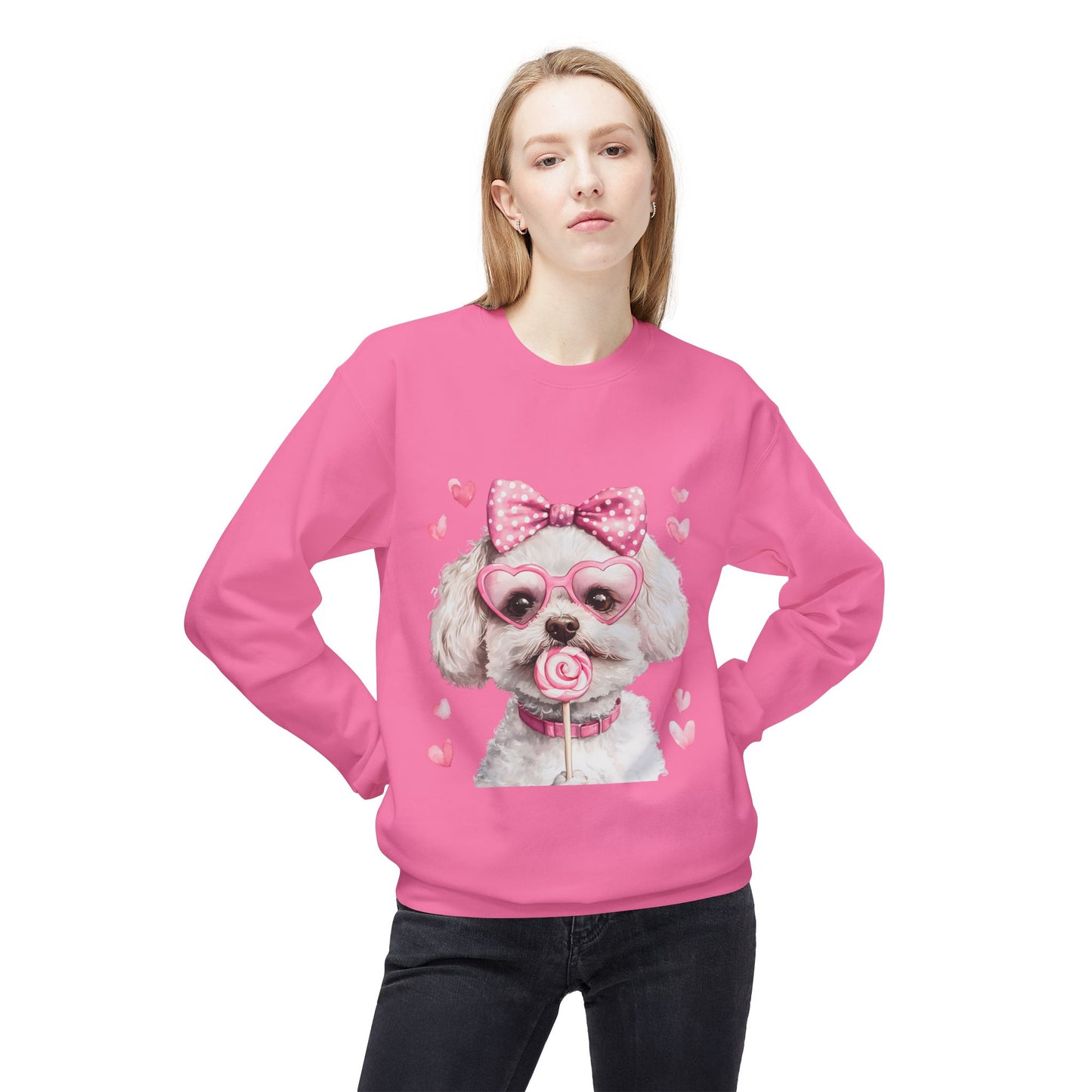 Valentines Unisex Midweight Softstyle Fleece Crewneck Sweatshirt