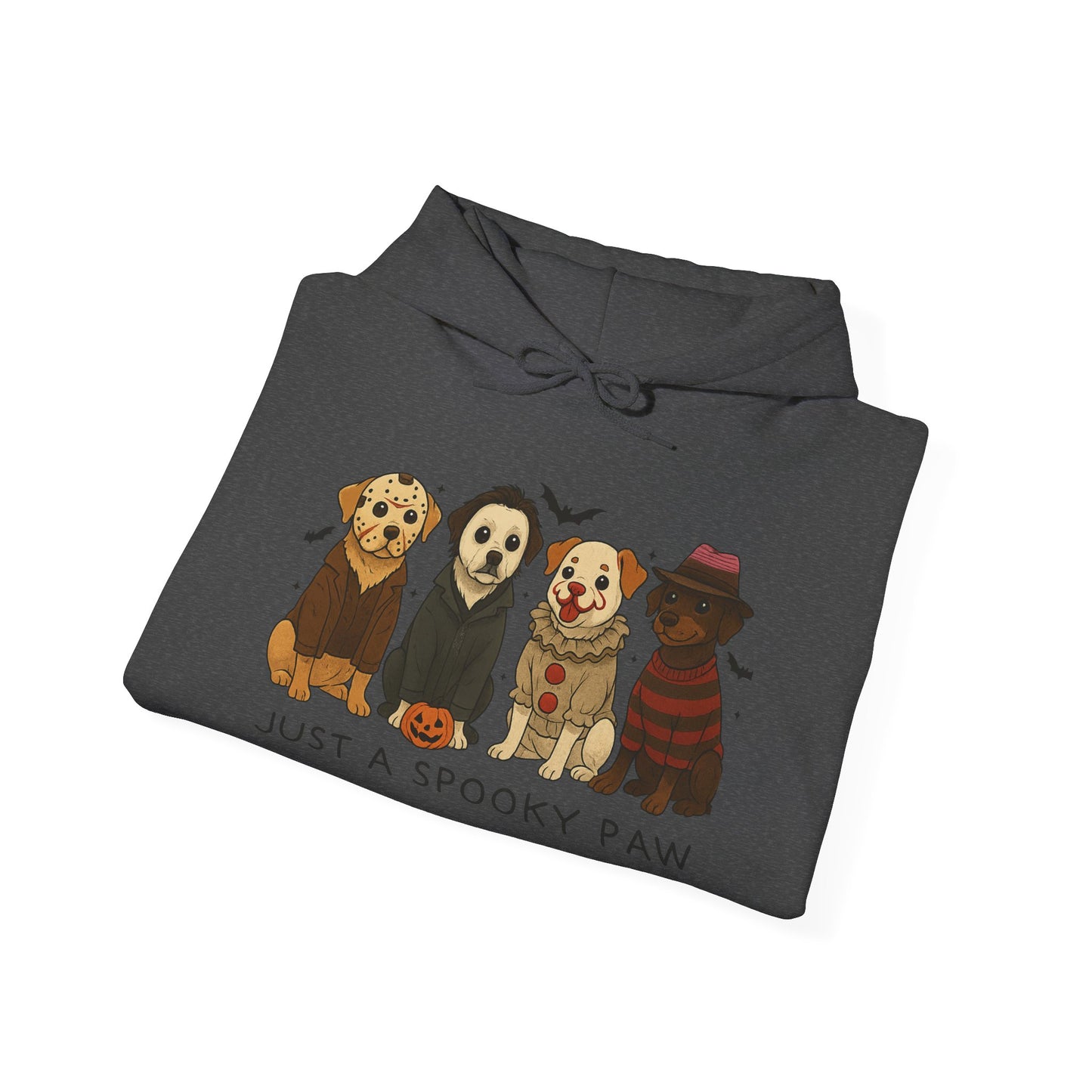 Spooky Paws Unisex Hoodie - Halloween Dog Lover Sweatshirt, Cozy Fall Apparel, Pet Themed Clothing, Gift for Dog Owners, Spooky Season Style