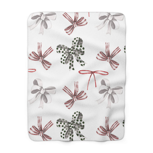 Christmas Bow Blanket