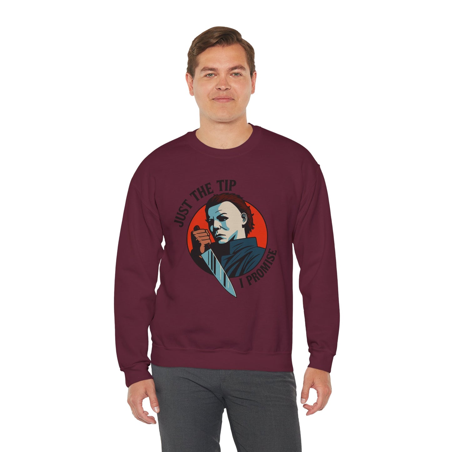 Spooky Humor Crewneck Sweatshirt | Funny Fall Fashion, Halloween Gift, Cozy Sweatshirt, Unisex Apparel, Casual Wear