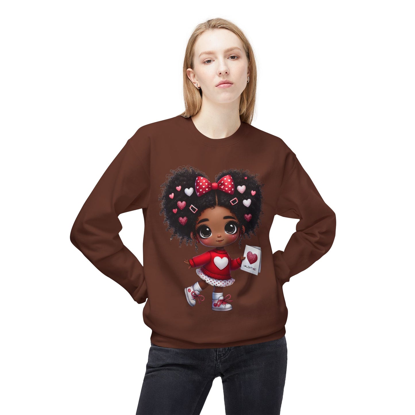 Valentines Unisex Midweight Softstyle Fleece Crewneck Sweatshirt