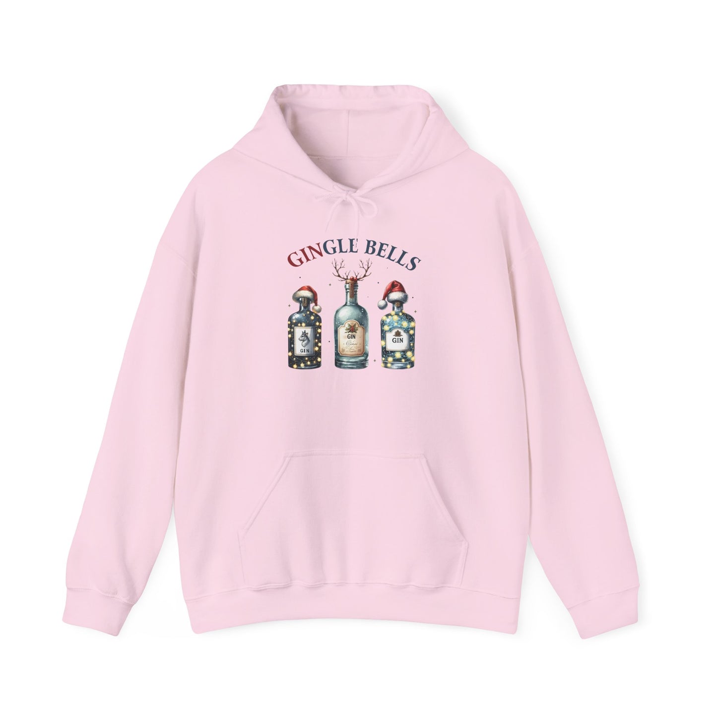 Gingle Bells Hoodie | Unisex Heavy Blend Sweatshirt for Christmas, Holiday Gifting, Cozy Fall Wear, Festive Apparel, Unique Gift