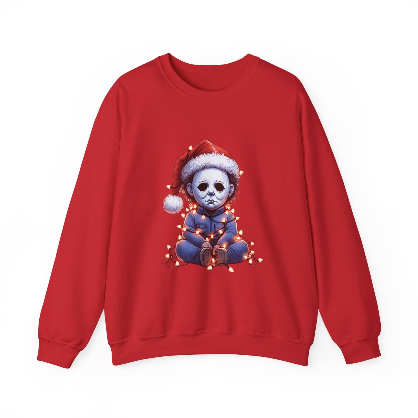 Christmas Michael Myers Sweatshirt — Cute Creepy Horror Holiday Crewneck
