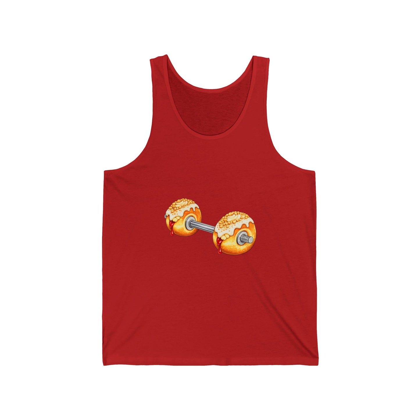 Donut Dumbbell Tank Top — Fitness & Foodie Gym Tank