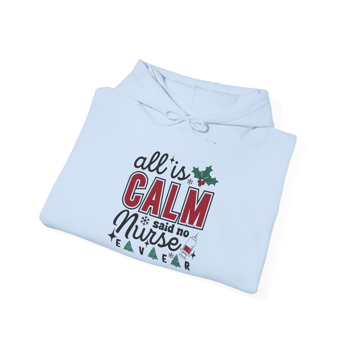 Festive Nurse Hooded  Hoodie - Cozy Holiday Gift for Nurses - Christmas Apparel, Cute Hoodie, Nurse Life  Hoodie, Xmas Gift Idea