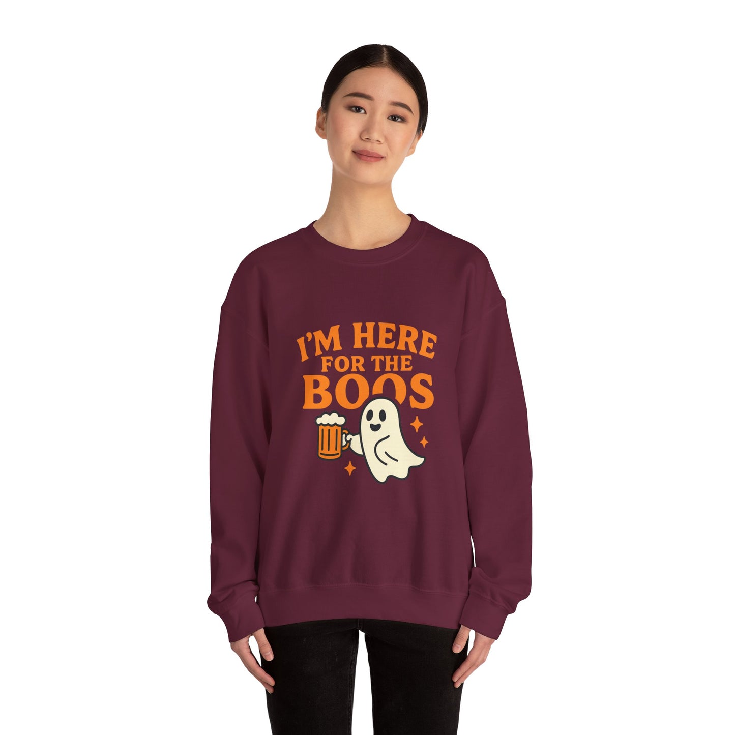 Halloween Spirit Crewneck Sweatshirt - Cozy Ghost Design for Fall Fun, Unisex Sweatshirt, Spooktacular Gift, Halloween Party Wear, [...]