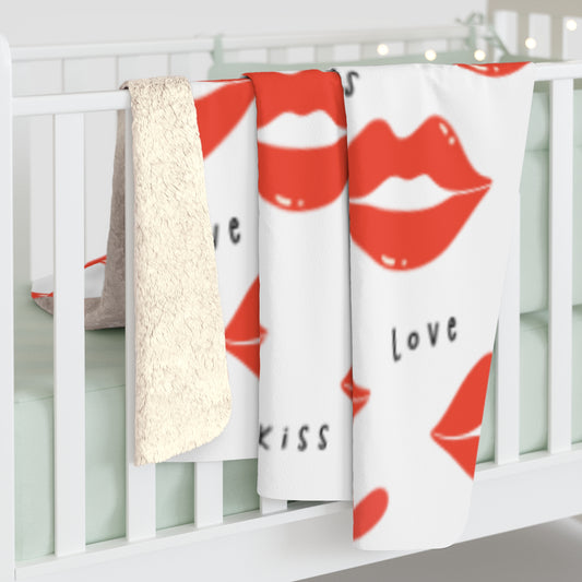 Valentines Sherpa Fleece Blanket