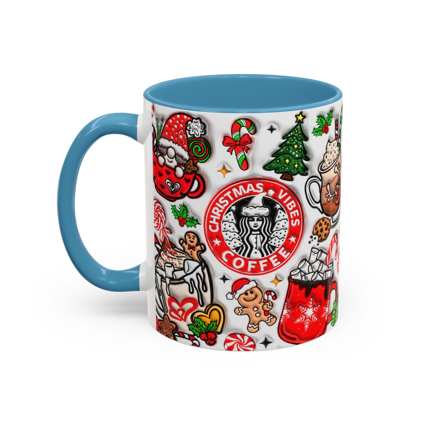 Christmas Accent Coffee Mug (11, 15oz)