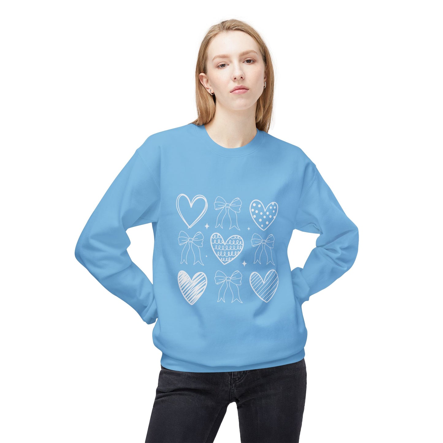 Valentines Unisex Midweight Softstyle Fleece Crewneck Sweatshirt