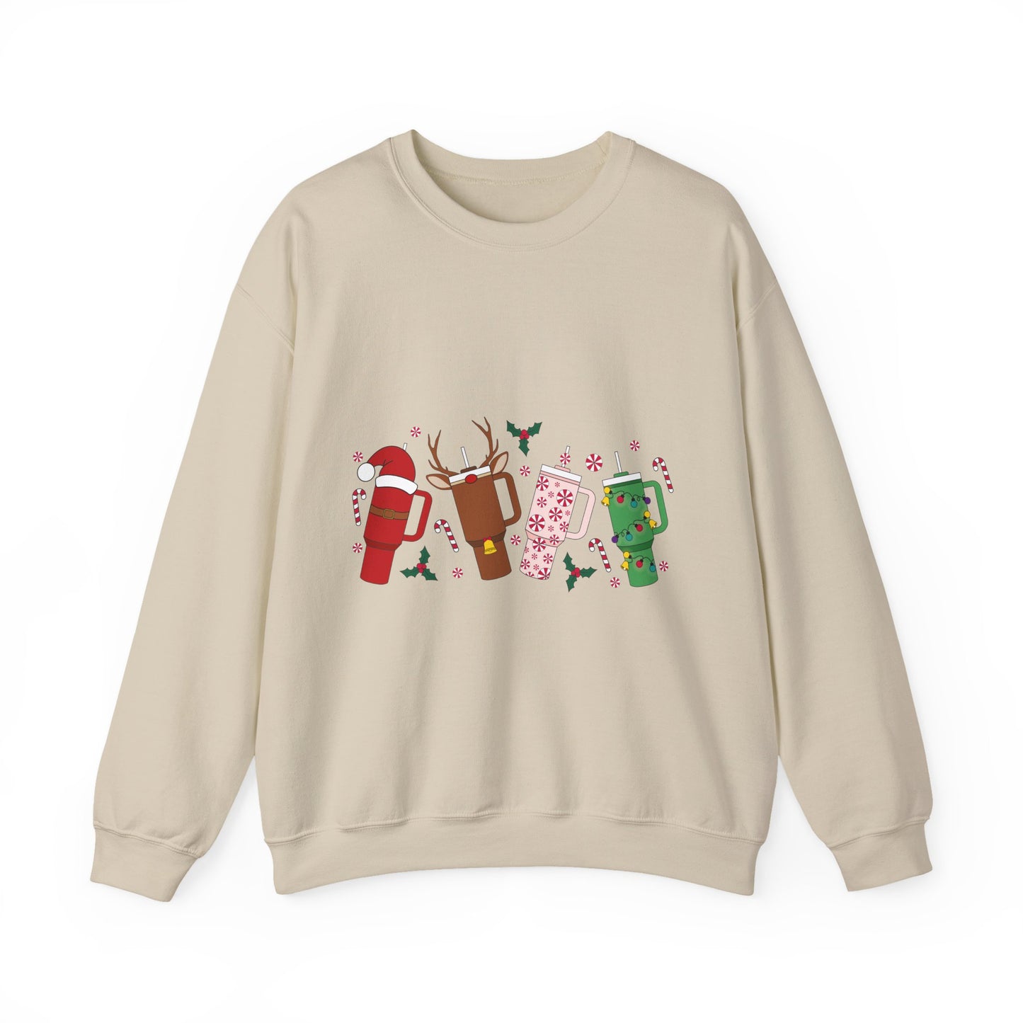 Christmas Golf Club Crewneck Sweatshirt — Festive Golfing Club Cartoon Design