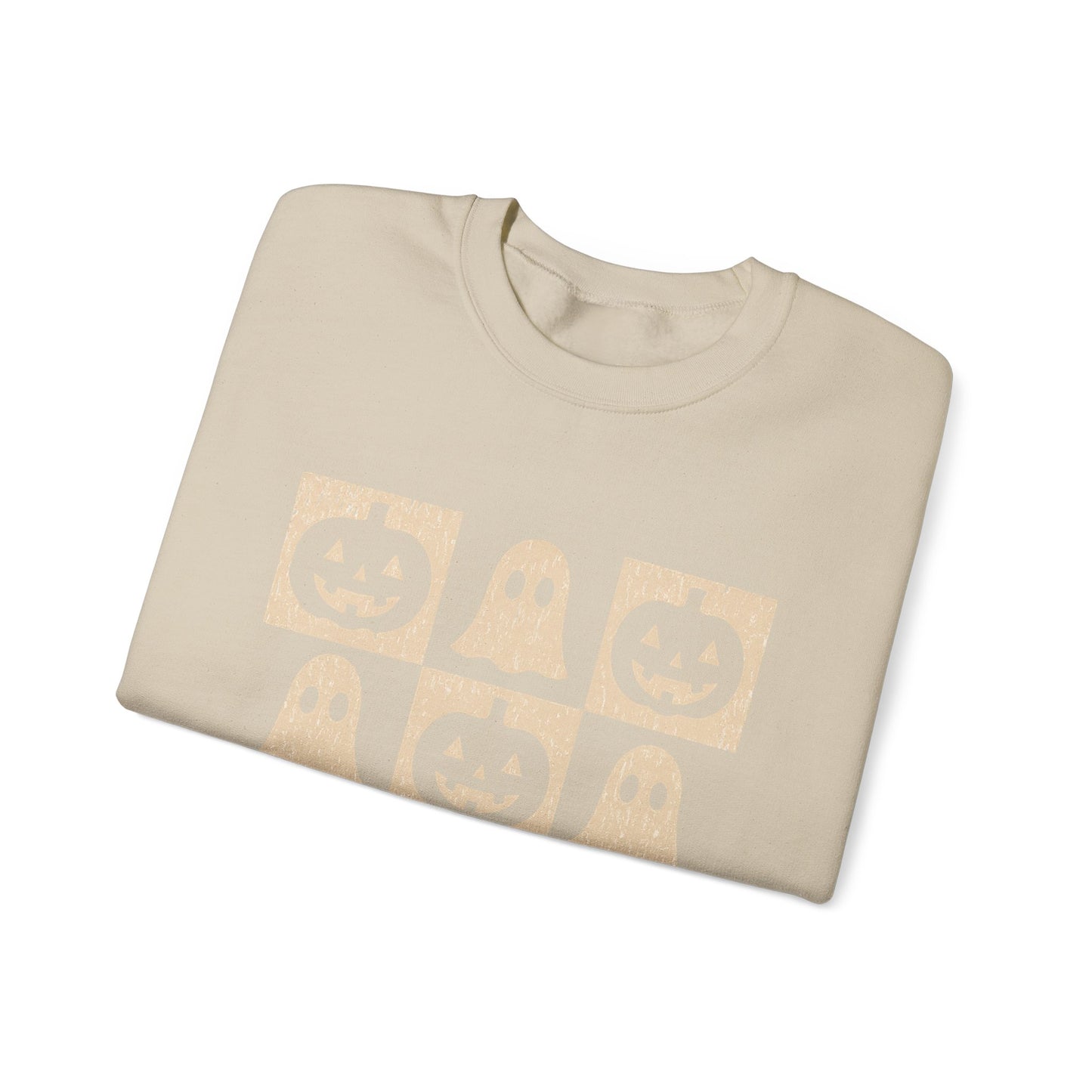 Halloween Ghosts Sweatshirt, Cozy Fall Sweater, Unisex Crewneck for Halloween, Cute Ghost Design, Perfect for Autumn Celebrations