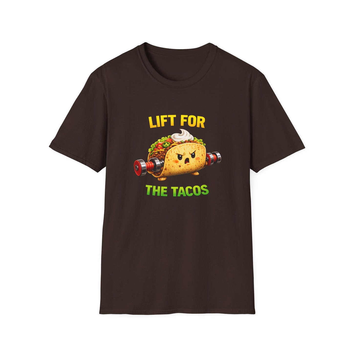 Lift For The Tacos T-Shirt — Funny Taco Weightlifting Gym Tee