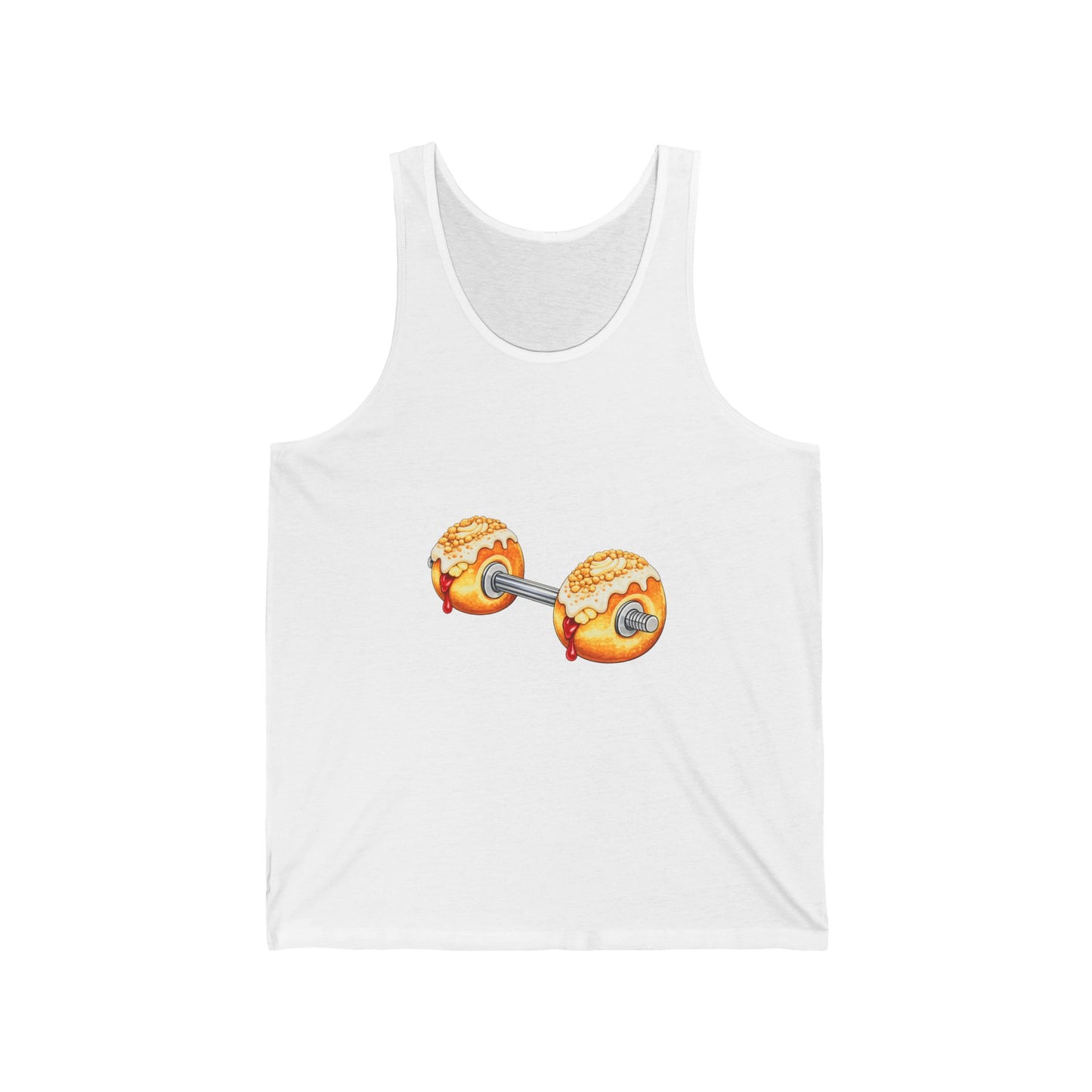 Donut Dumbbell Tank Top — Fitness & Foodie Gym Tank