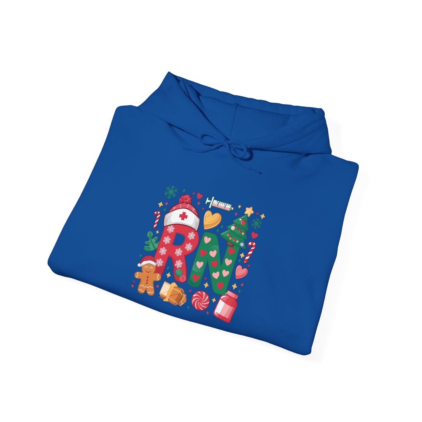 Festive Cozy Hooded Sweatshirt, Holiday Sweatshirt, Christmas Gift, Unisex Hoodie, Seasonal Wear, RN Design
