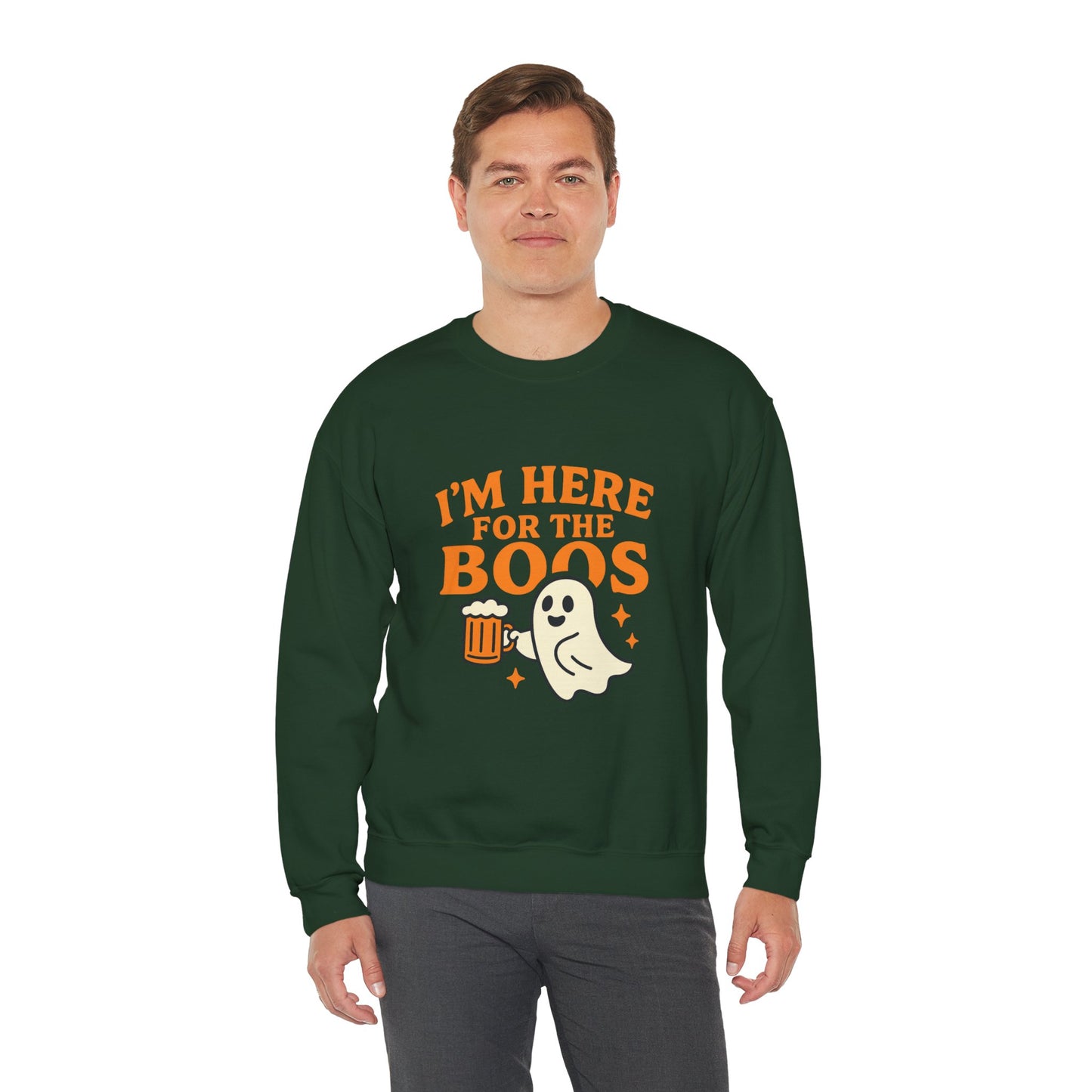 Halloween Spirit Crewneck Sweatshirt - Cozy Ghost Design for Fall Fun, Unisex Sweatshirt, Spooktacular Gift, Halloween Party Wear, [...]