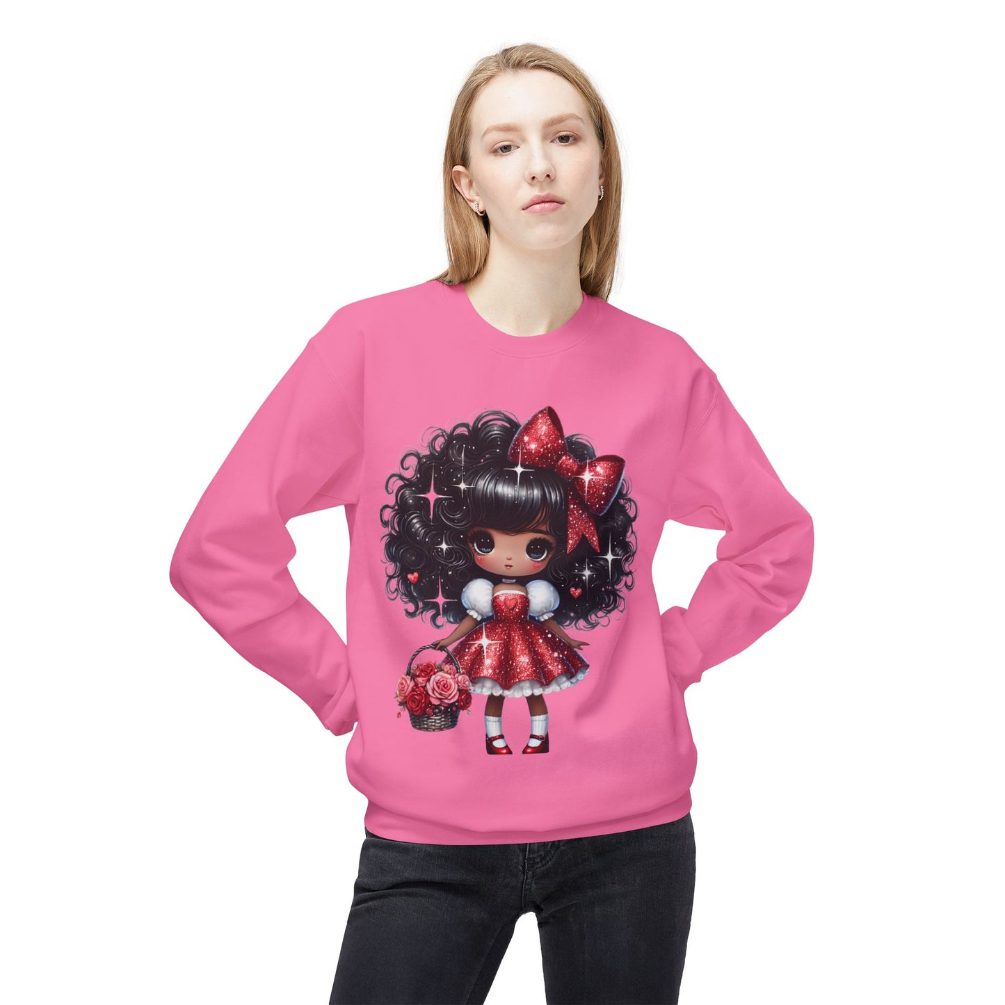 Valentines Unisex Midweight Softstyle Fleece Crewneck Sweatshirt