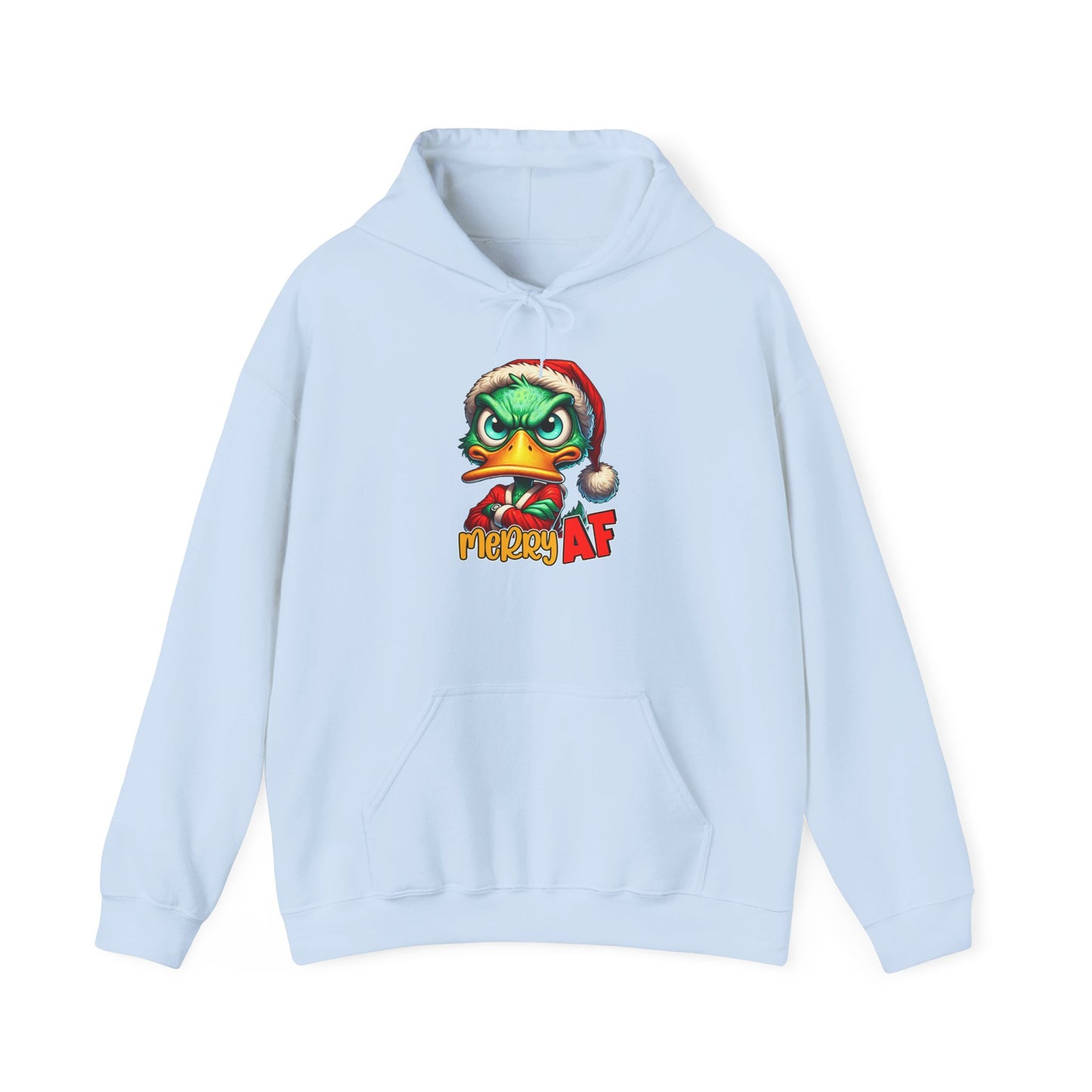 Festive Grinch Hoodie | Merry AF Gift for Christmas, Unisex Sweatshirt, Holiday Apparel, Cozy Sweatshirt, Grinch Lovers