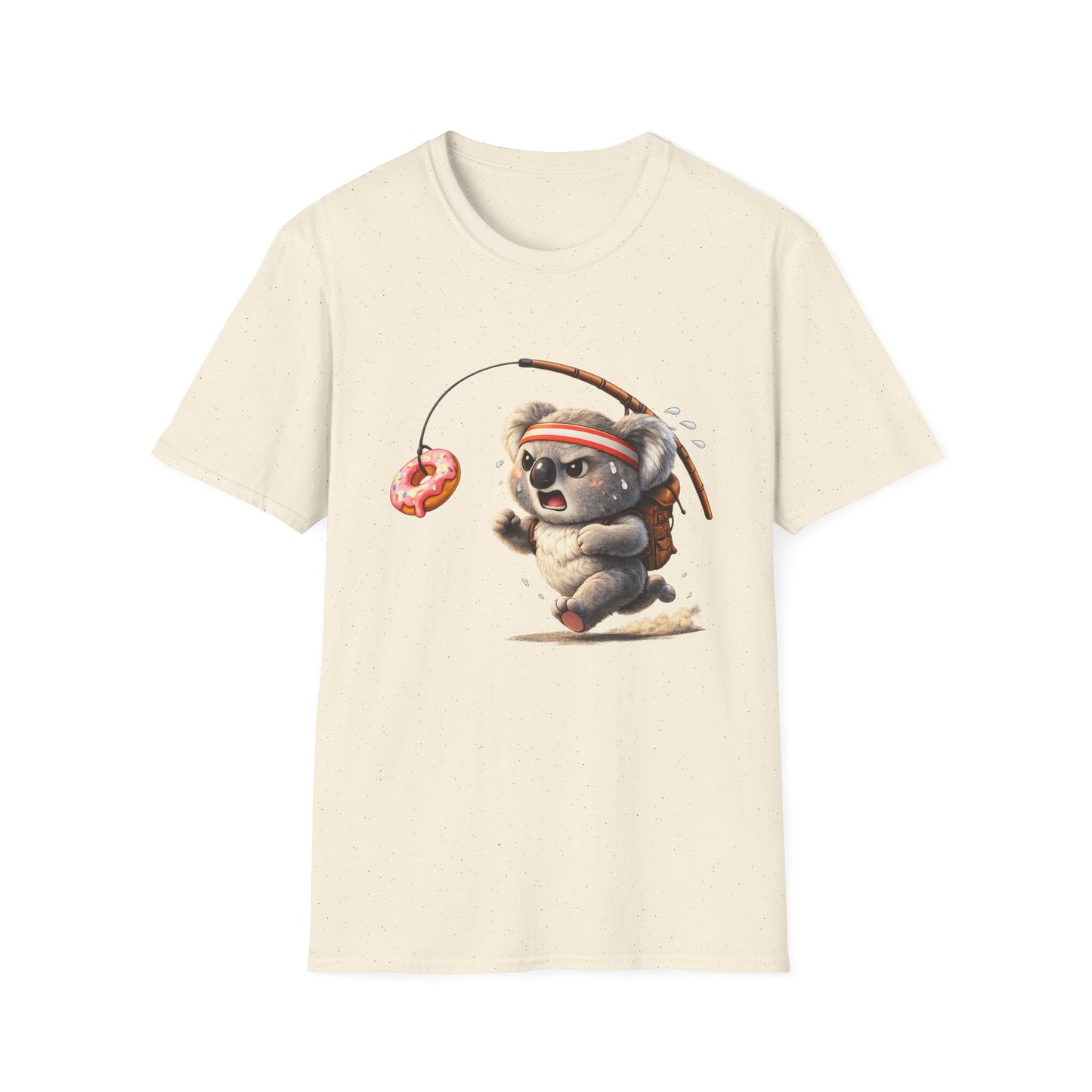 Koala Jogger T‑Shirt — Cute Koala Chasing Donut Headband Tee