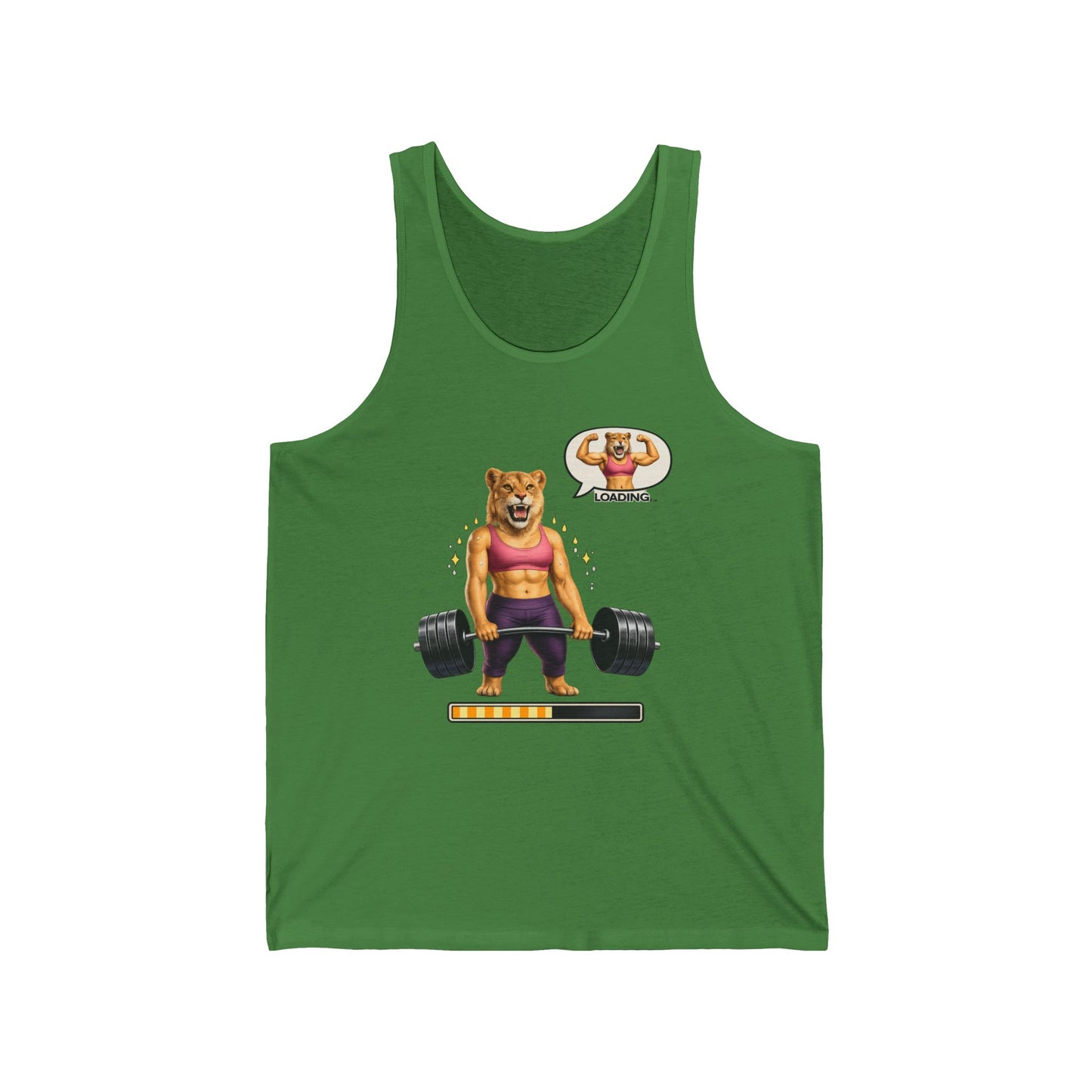 Bear Lifter Tank Top — Cute Strength Gym Tank with "Beast Mode" Vibes