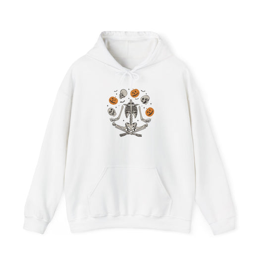 Cozy Skeleton Cookie Hoodie - Spooky Fashion, Halloween Hoodie Fall Apparel, Unisex Hoodie, Gift for Him & Her