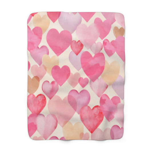 Valentines Sherpa Fleece Blanket