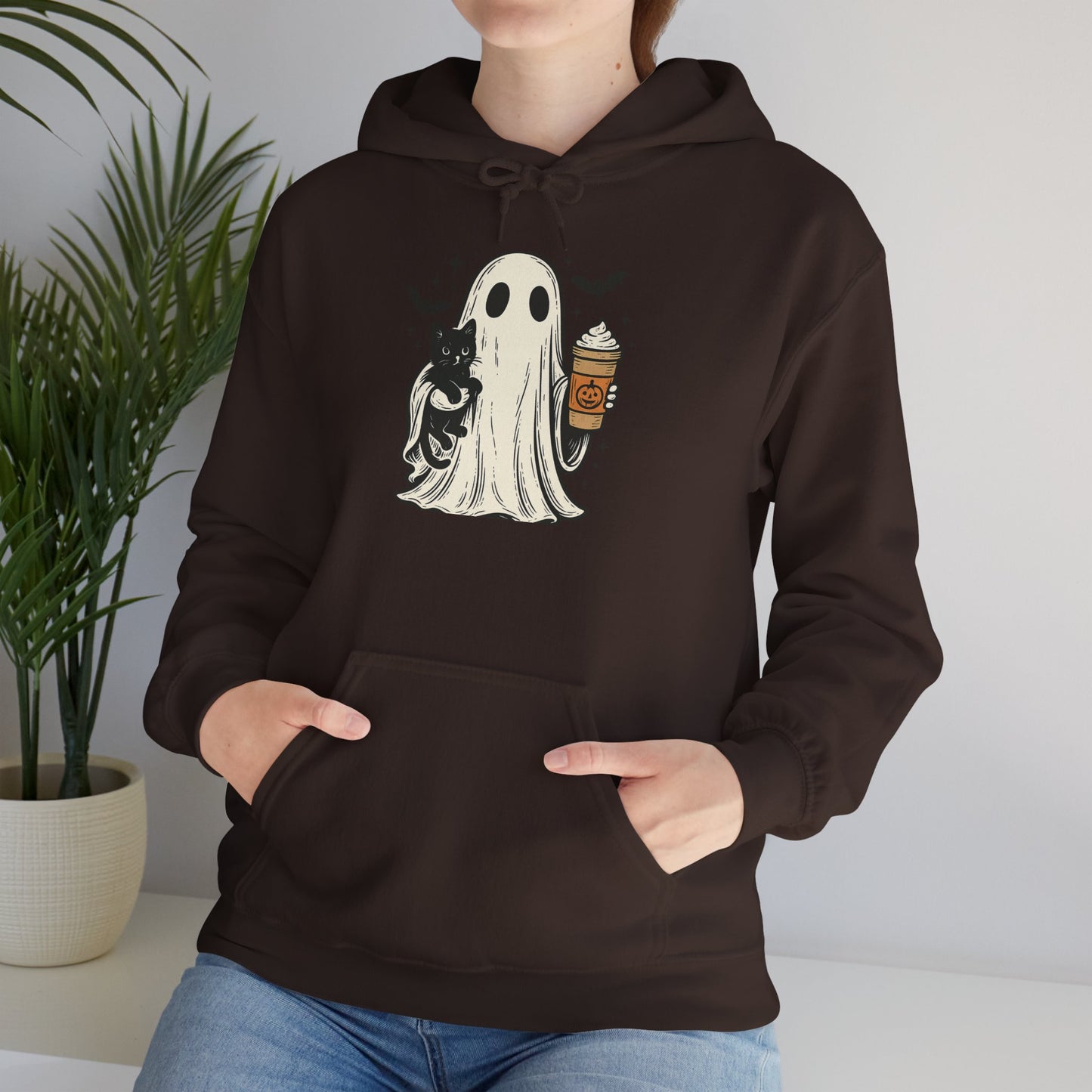 Ghost & Cat Halloween Hoodie, Spooky hoodie , Unisex Cozy Pullover, Fall Wardrobe Essential, Perfect for Halloween Celebrations, [...]