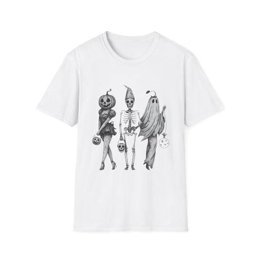 Halloween Graphic Tee, Unisex Softstyle T-Shirt, Spooky Season Shirt, Fall Fashion, Halloween Costume Top
