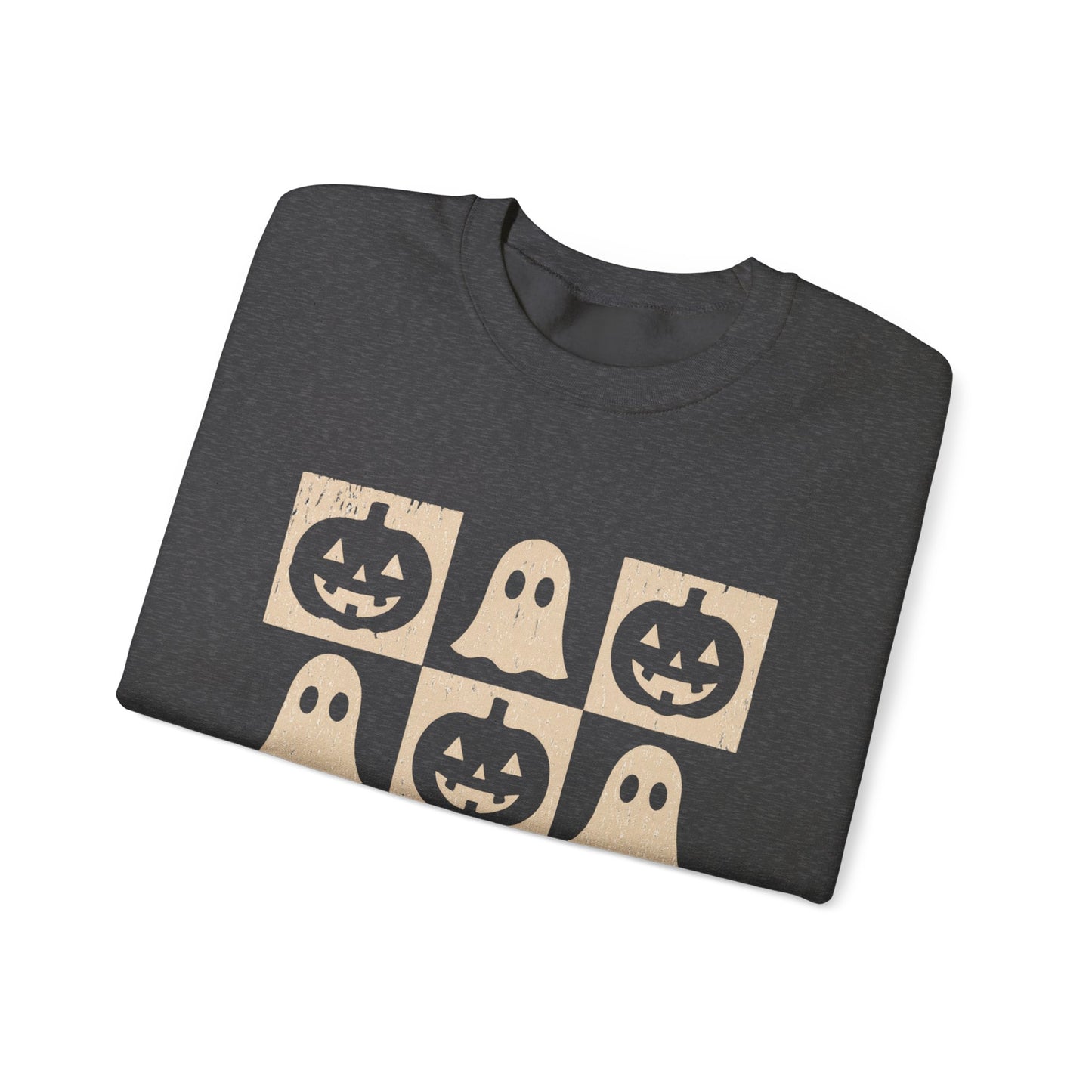 Halloween Ghosts Sweatshirt, Cozy Fall Sweater, Unisex Crewneck for Halloween, Cute Ghost Design, Perfect for Autumn Celebrations