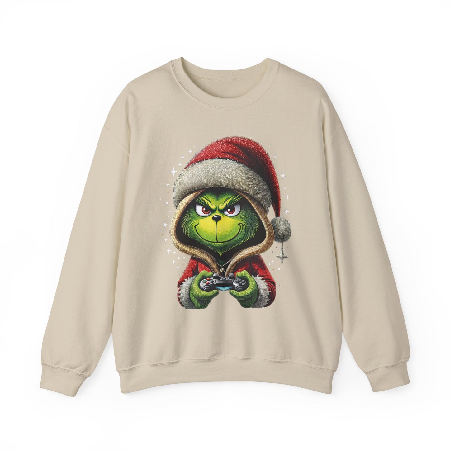 Grumpy Gamer Grinch Sweatshirt — Funny Christmas Holiday Gaming Crewneck