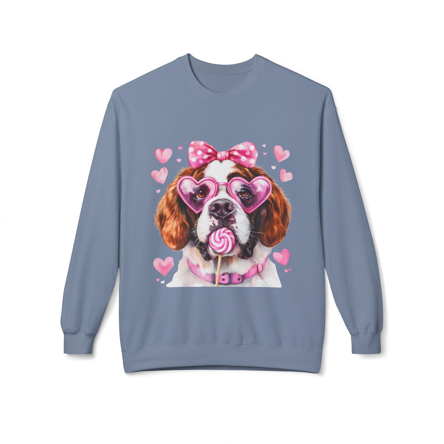 Valentines Unisex Midweight Softstyle Fleece Crewneck Sweatshirt