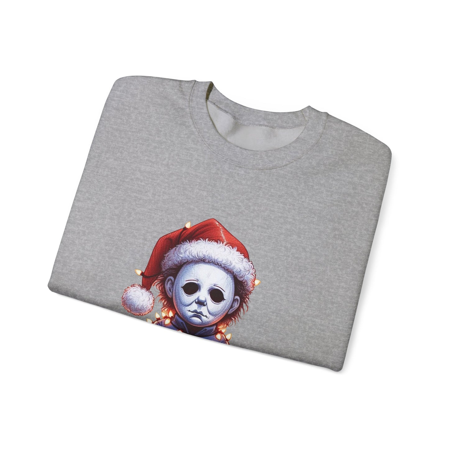 Christmas Michael Myers Sweatshirt — Cute Creepy Horror Holiday Crewneck