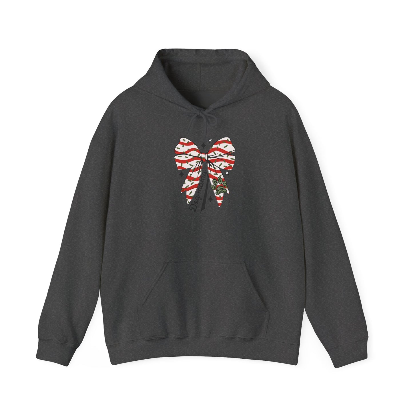 Festive Bow Hoodie for Holiday Cheer, Cozy Gift for Friends, Christmas Style, Winter Fashion, Comfortable Hoodie