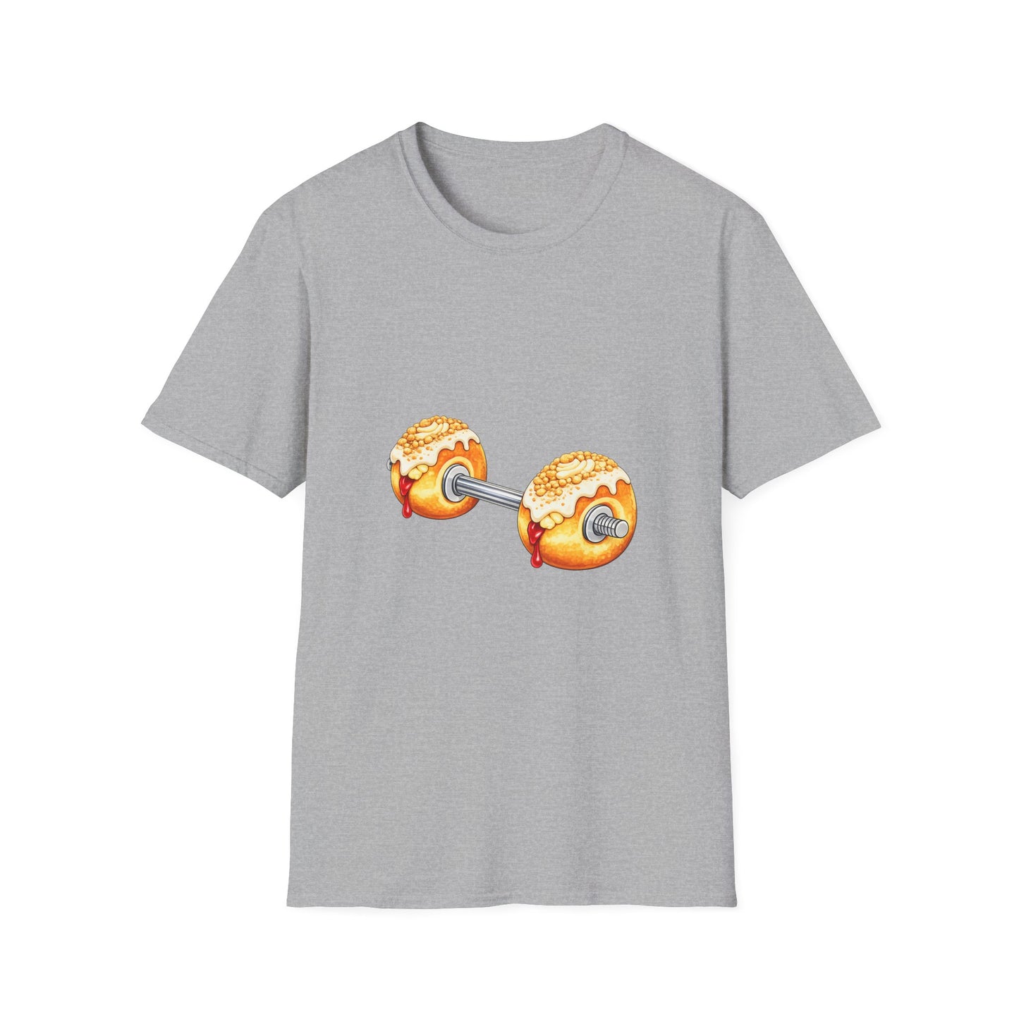 Doughnut Dumbbell T-Shirt — Funny Fitness Donut Gym Tee