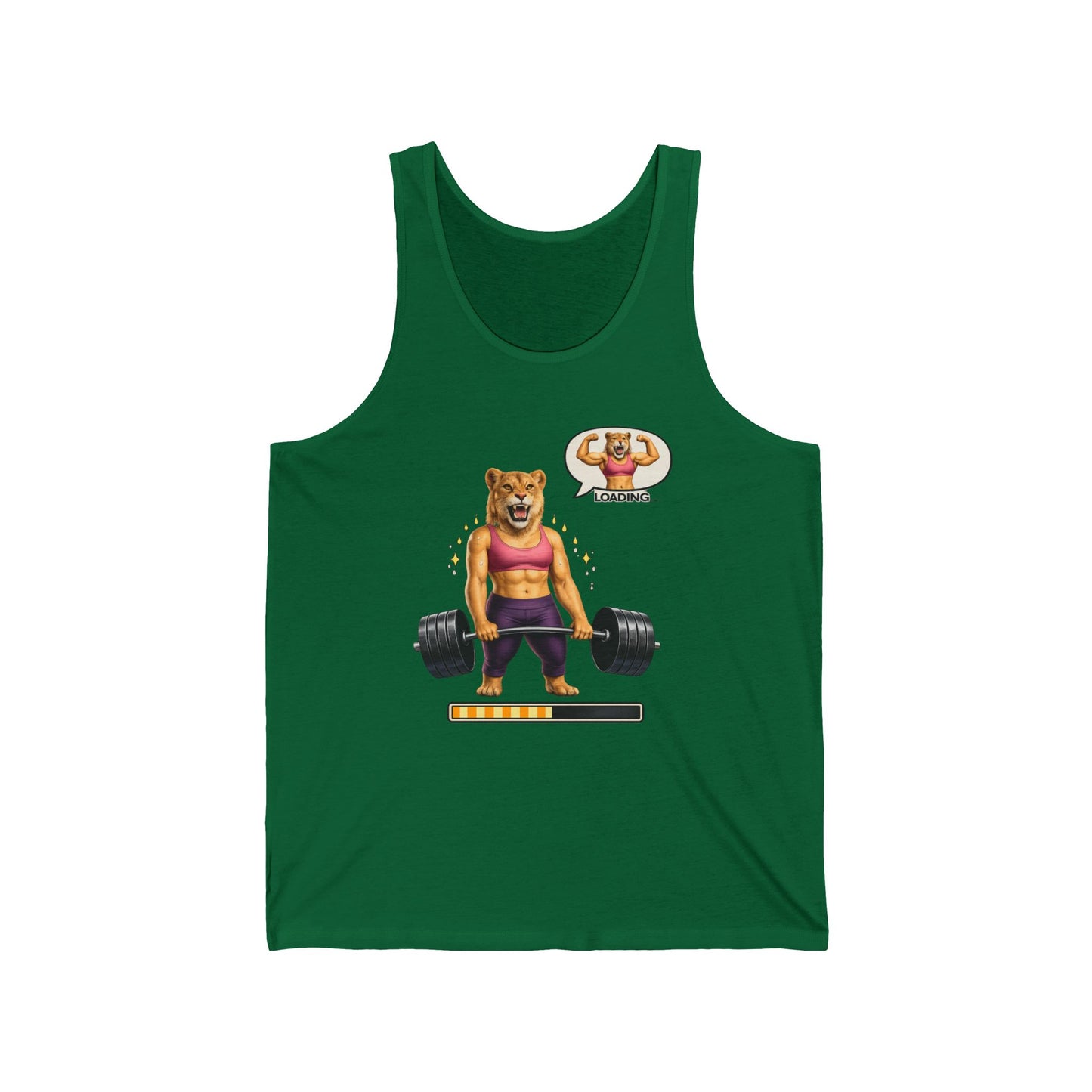 Bear Lifter Tank Top — Cute Strength Gym Tank with "Beast Mode" Vibes