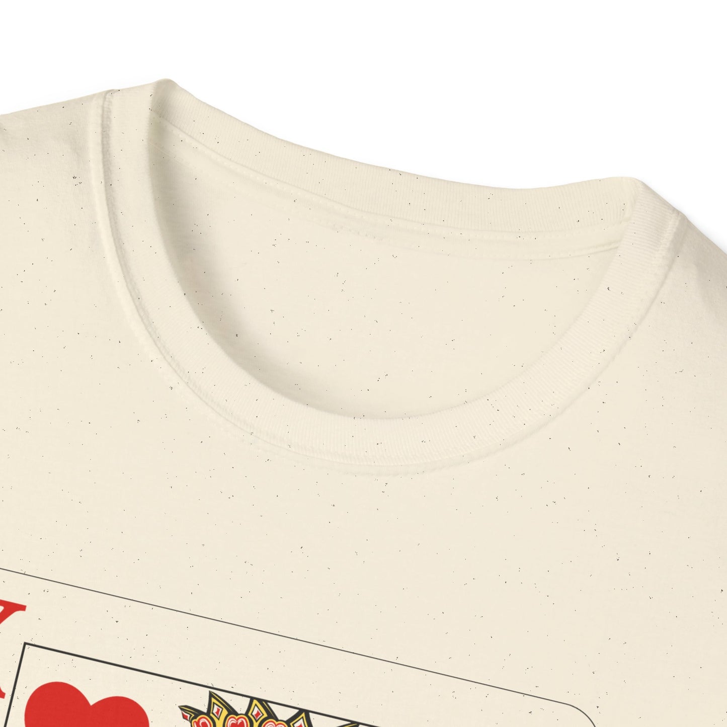 Valentines King of Hearts Unisex T-Shirt - Playful Card Design for Game Night