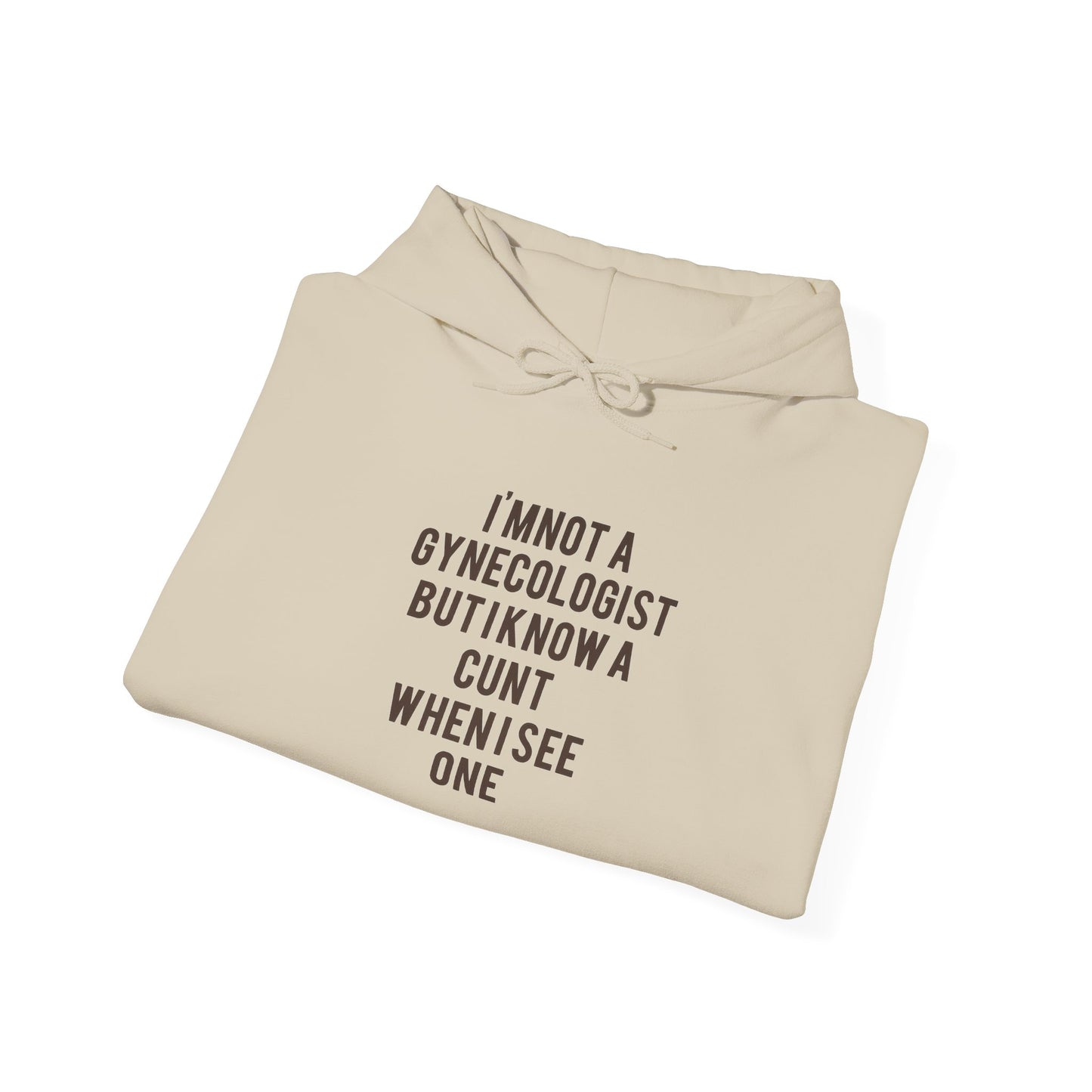 Funny Gyno Sweatshirt, Unisex Hooded Sweatshirt, Humor Apparel, Gift for Her, Statement Hoodie, Perfect for Casual Wear