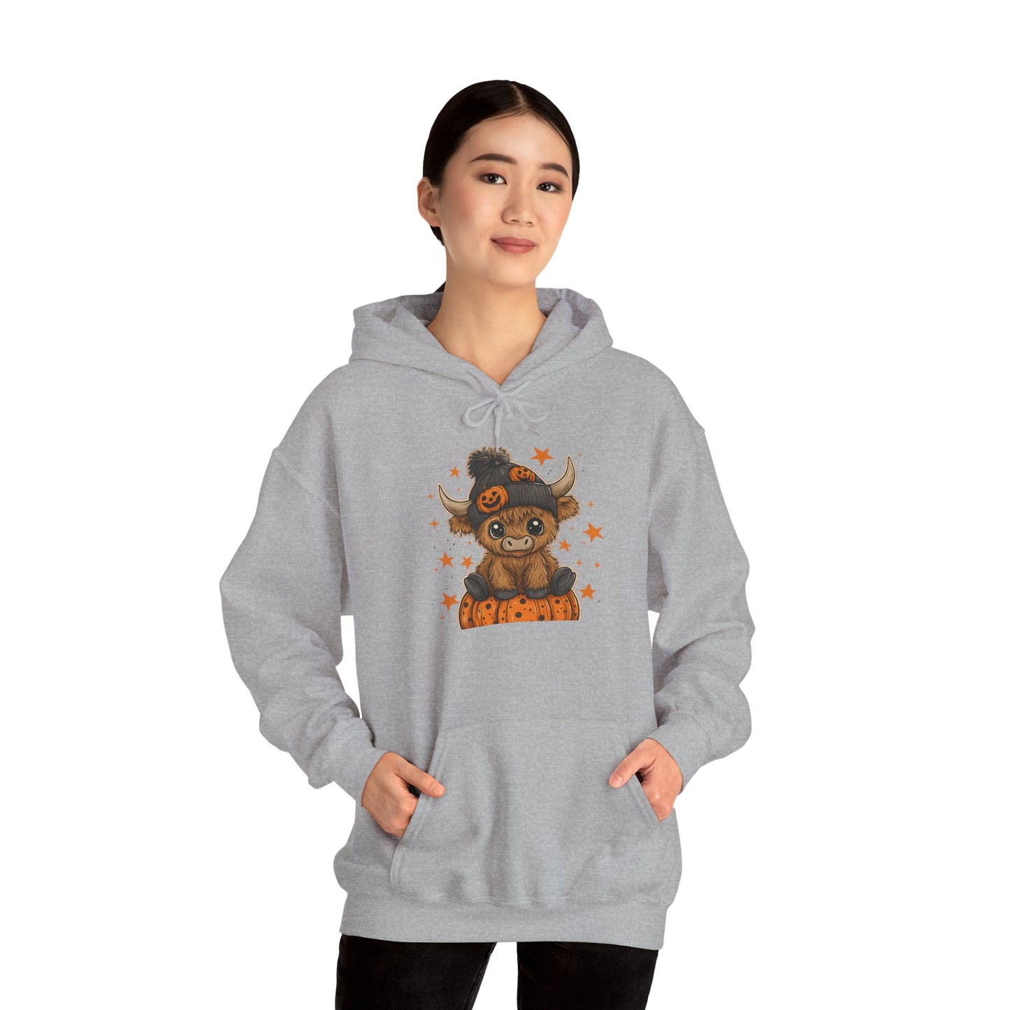 Cute Halloween Hoodie with Pumpkin Design, Fall Fashion, Costume Party Hoodie, Gift for Halloween Lovers, Unisex Fall Apparel