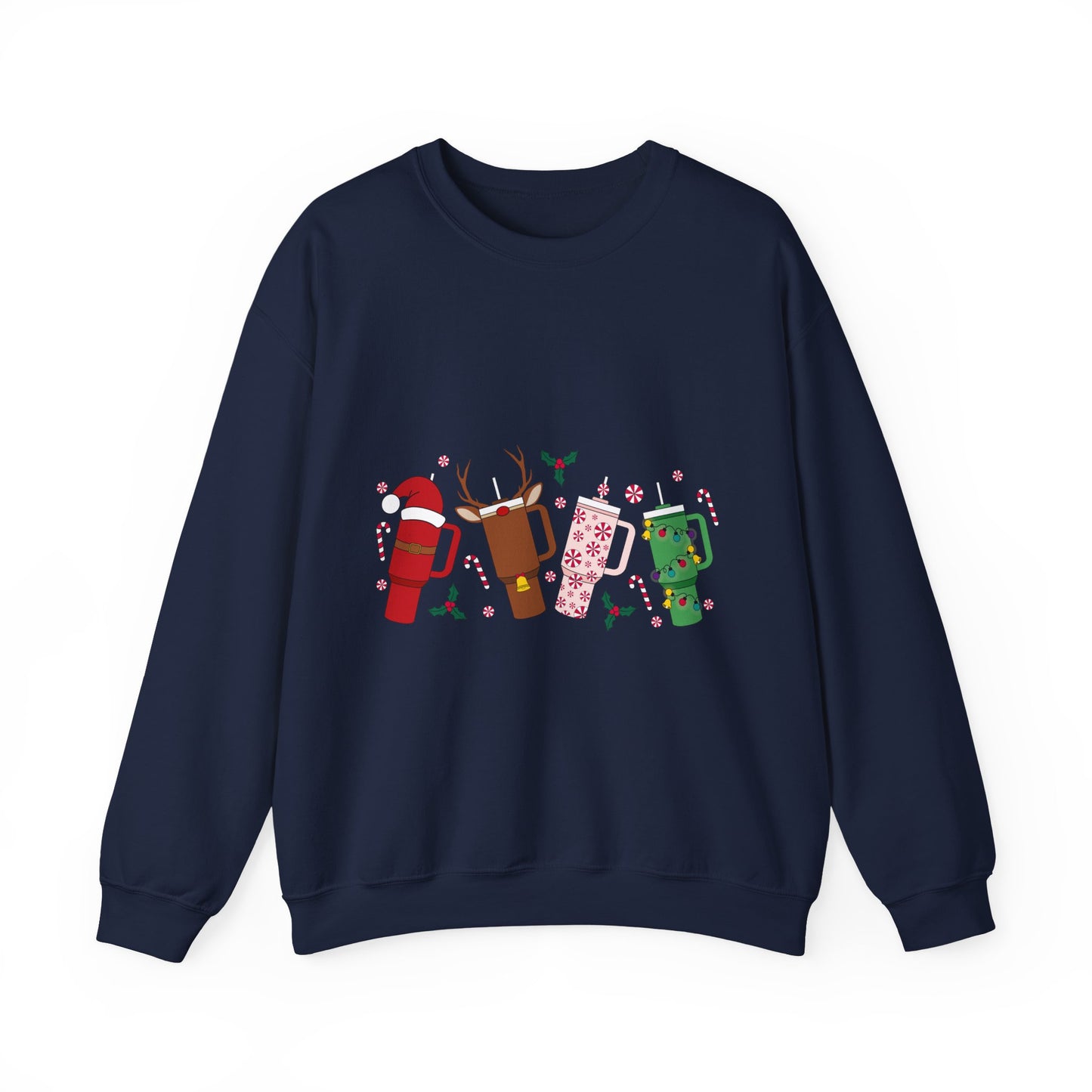 Christmas Golf Club Crewneck Sweatshirt — Festive Golfing Club Cartoon Design