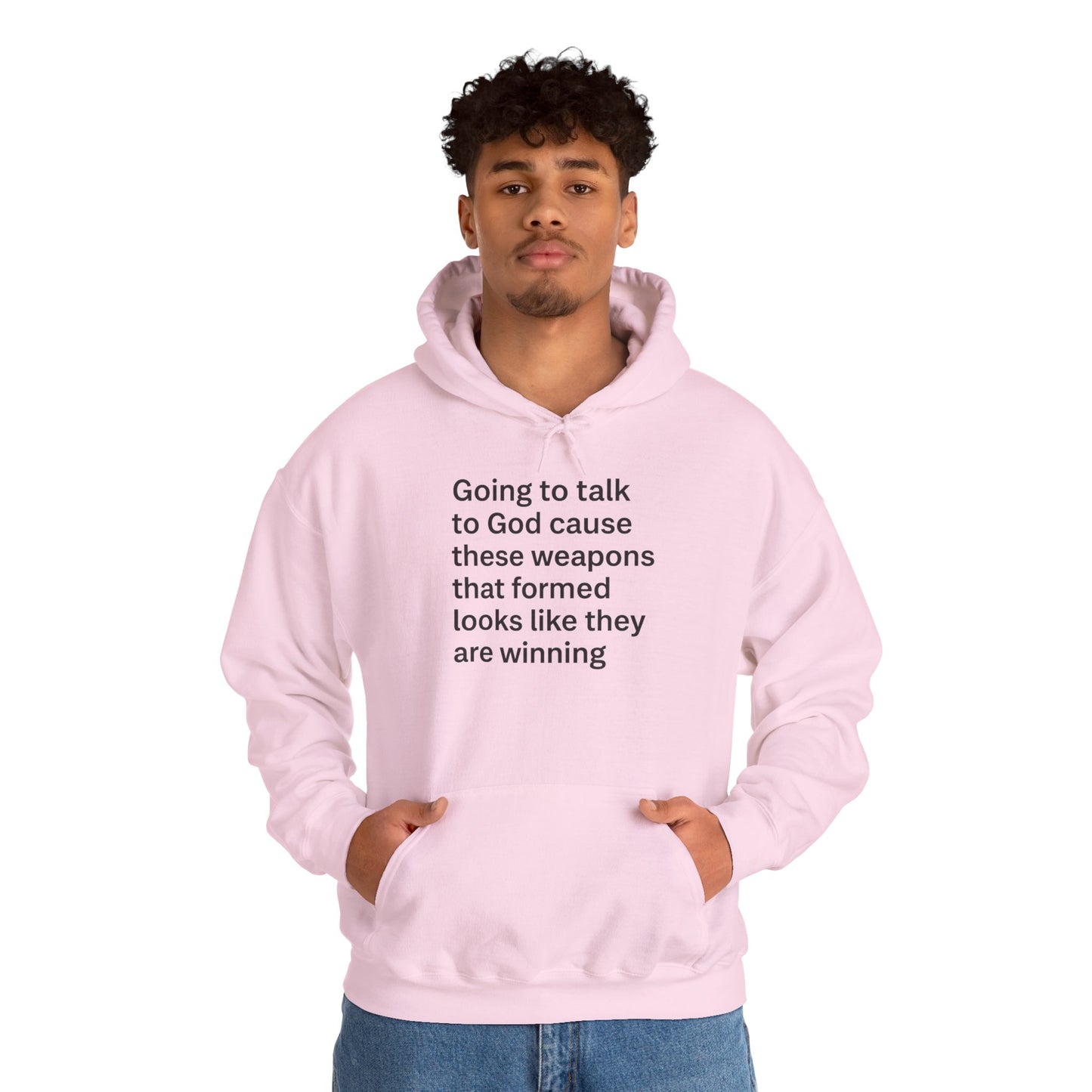 Faith-Inspired Hooded Sweatshirt - Inspirational Gift for Believers, Cozy Casual Wear, Winter Apparel, Church Events, Thoughtful Gifts