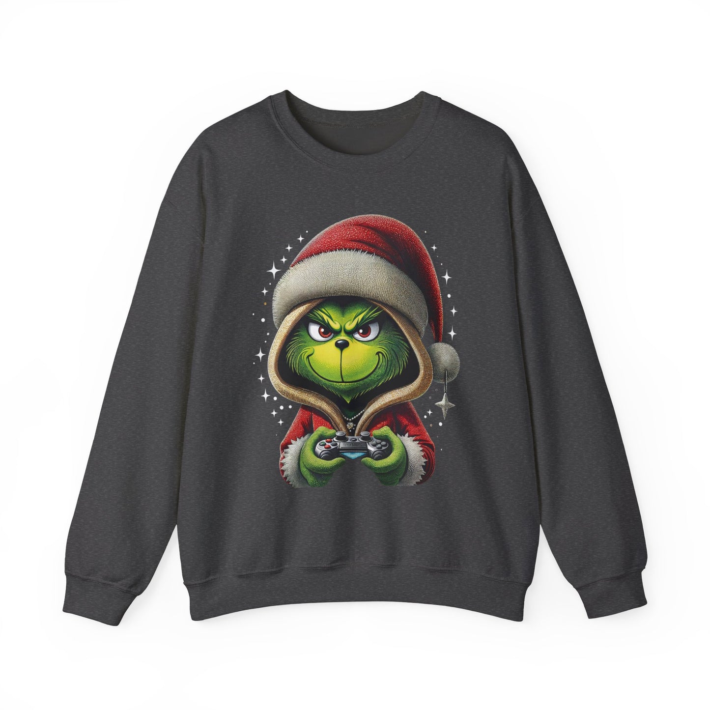 Grumpy Gamer Grinch Sweatshirt — Funny Christmas Holiday Gaming Crewneck