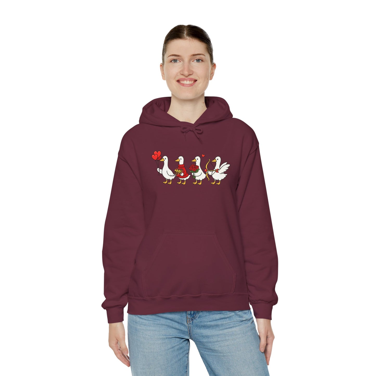 Cute Duck Family Hoodie — Whimsical Springtime Birds Pullover