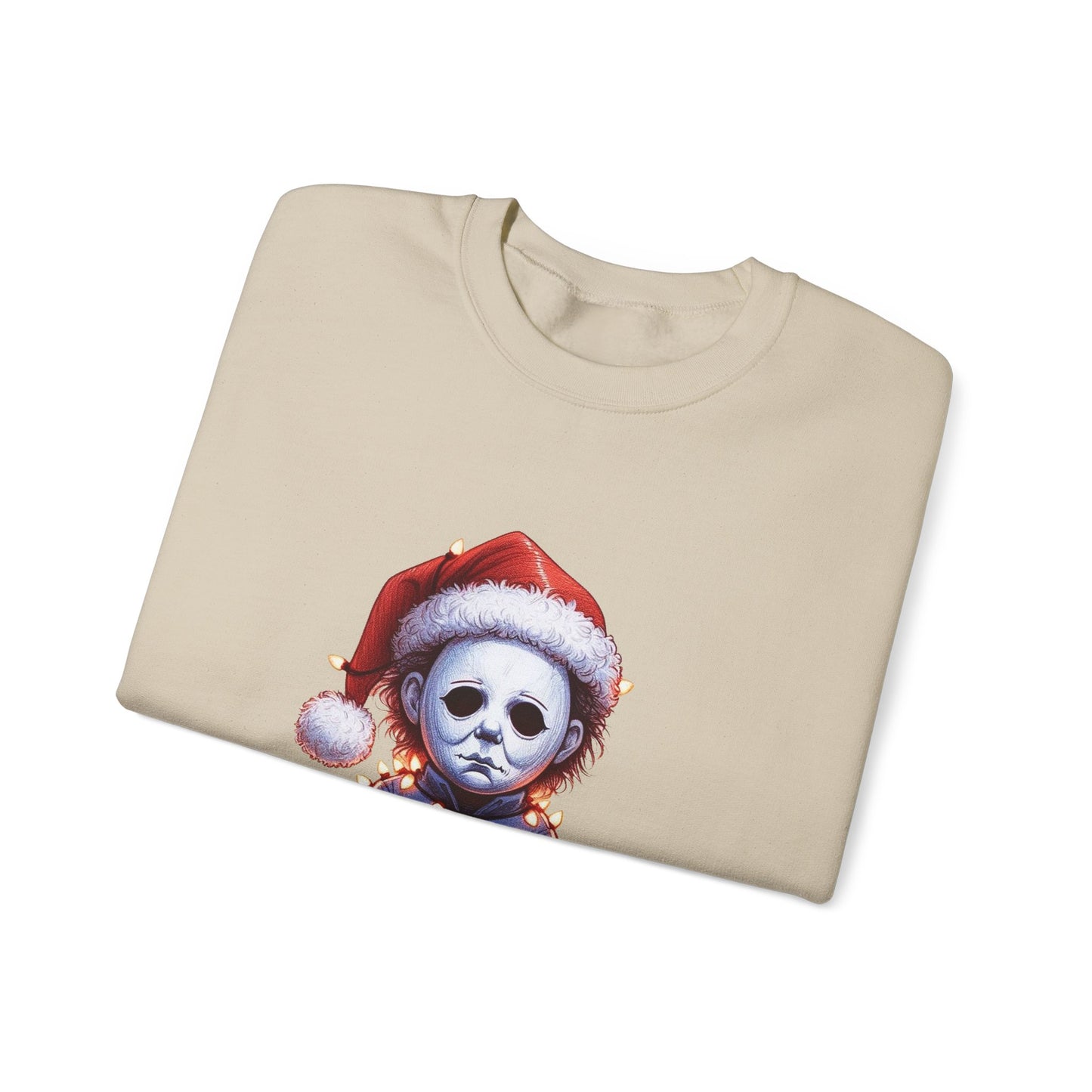 Christmas Michael Myers Sweatshirt — Cute Creepy Horror Holiday Crewneck