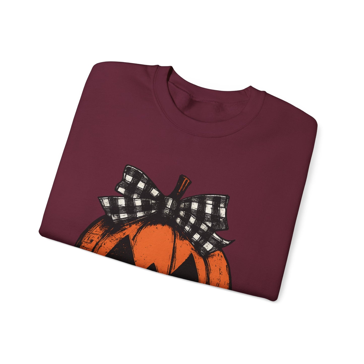 Autumn Pumpkin Crewneck Sweatshirt, Fall Fashion, Halloween Sweatshirt, Cozy Sweater, Pumpkin Patch Outfit, Unisex Clothing