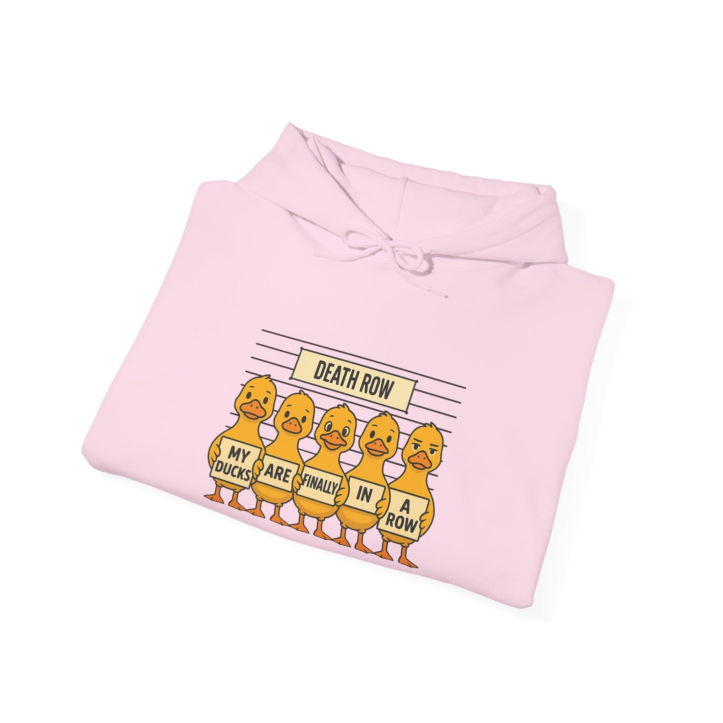 Funny Unisex Sweatshirt: Death Row Ducks, Cozy Hoodie, Perfect for Casual Wear