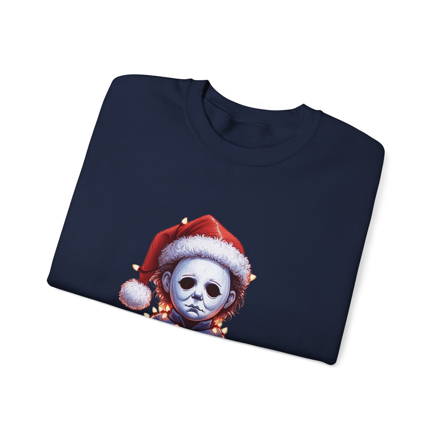 Christmas Michael Myers Sweatshirt — Cute Creepy Horror Holiday Crewneck