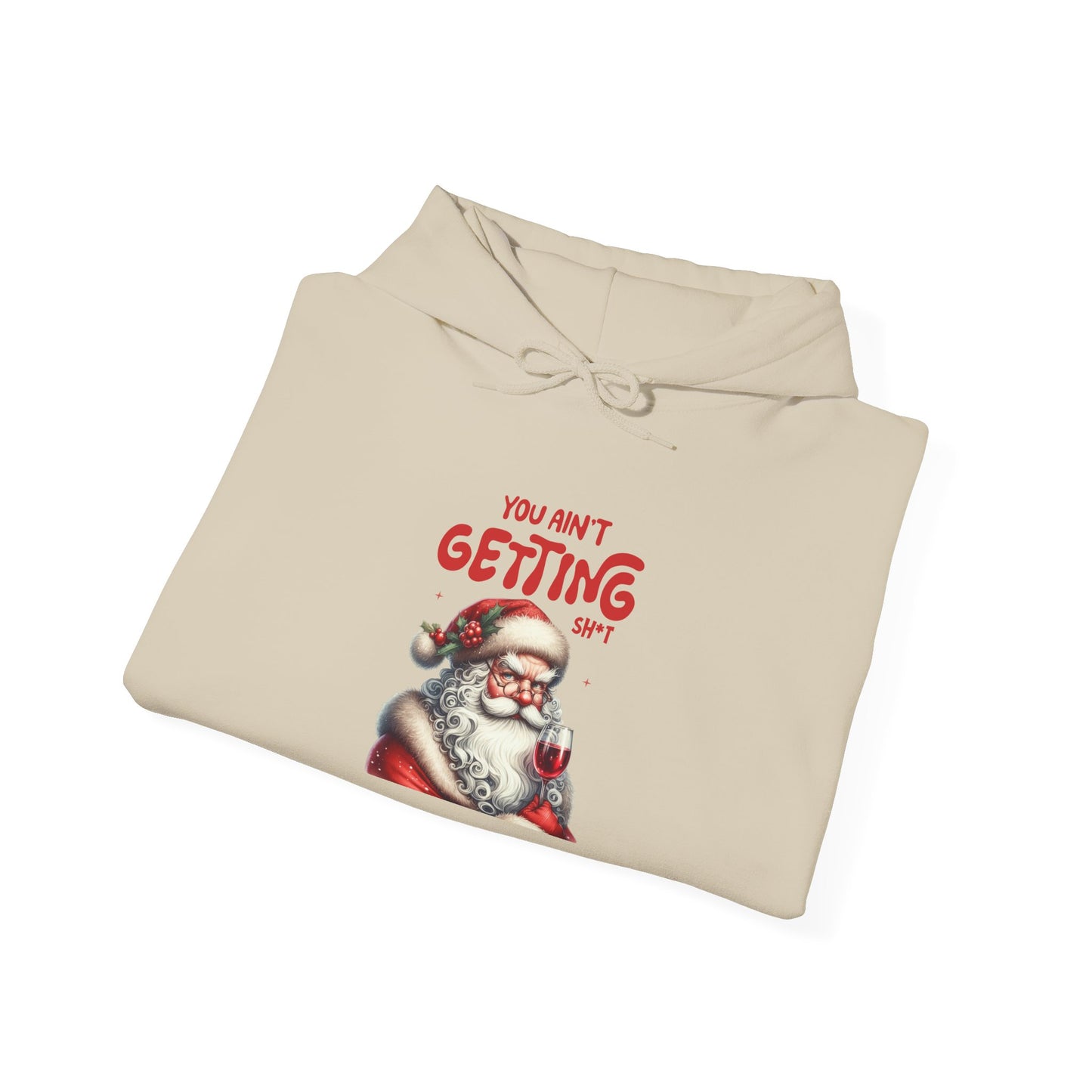 Santa Humor Sweatshirt, Holiday Gift, Funny Christmas Hoodie, Unisex Cozy Apparel, Winter Style, Christmas Apparel