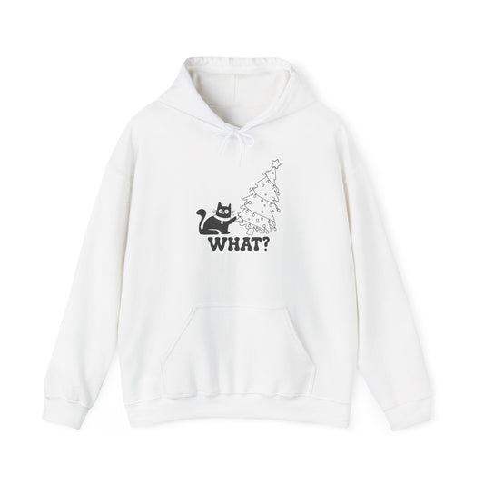 Funny Cat Christmas Hoodie, Cozy Hoodie for Cat Lovers, Gift for Pet Owners, Holiday Apparel, Unisex Hoodie
